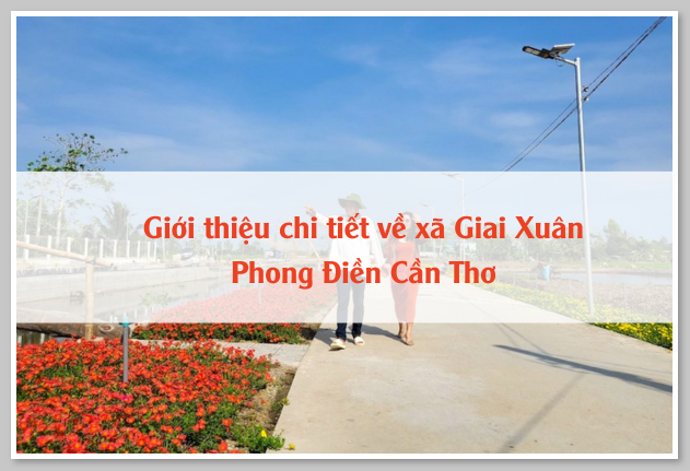 Giới thiệu chi tiết về xã Giai Xuân Phong Điền Cần Thơ