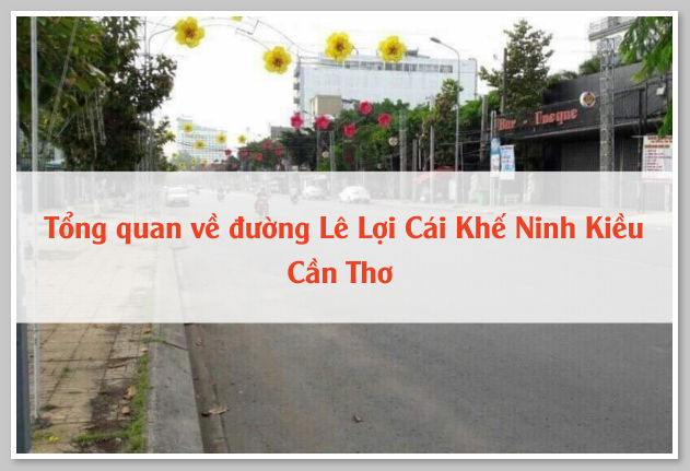 Tổng quan về đường Lê Lợi Cái Khế Ninh Kiều Cần Thơ