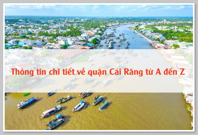 Thông tin chi tiết về quận Cái Răng từ A đến Z 