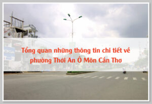 Tổng quan những thông tin chi tiết về phường Thới An Ô Môn Cần Thơ