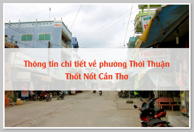 Thông tin chi tiết về phường Thới Thuận Thốt Nốt Cần Thơ