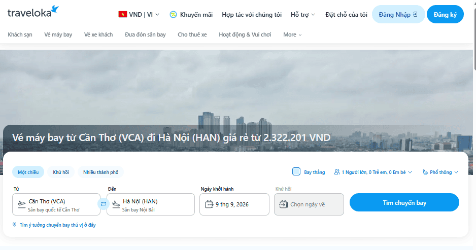 Nhập thông tin chuyến bay