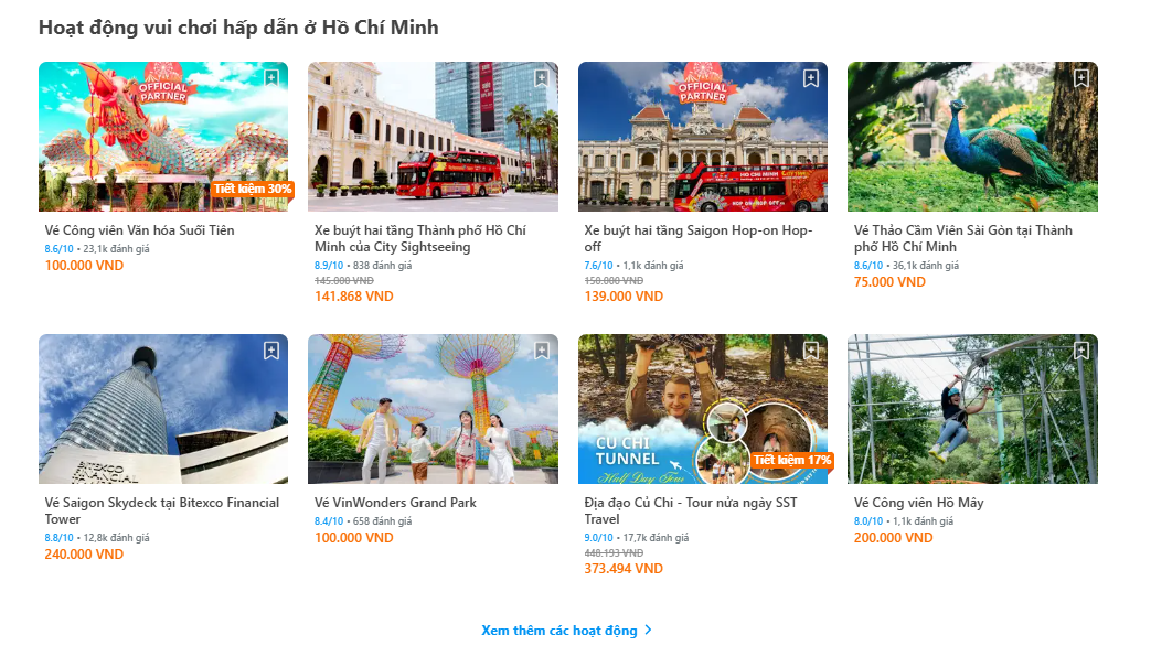 đặt tour Sài Gòn